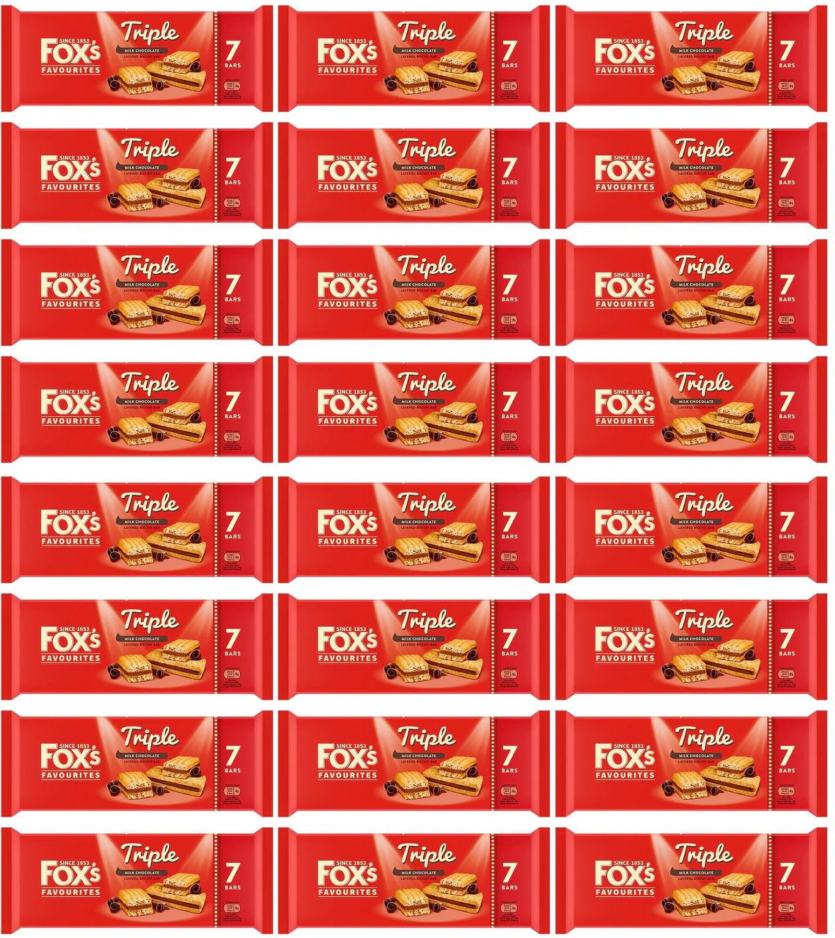 24 x Foxs Triple 7-pack - 7PK