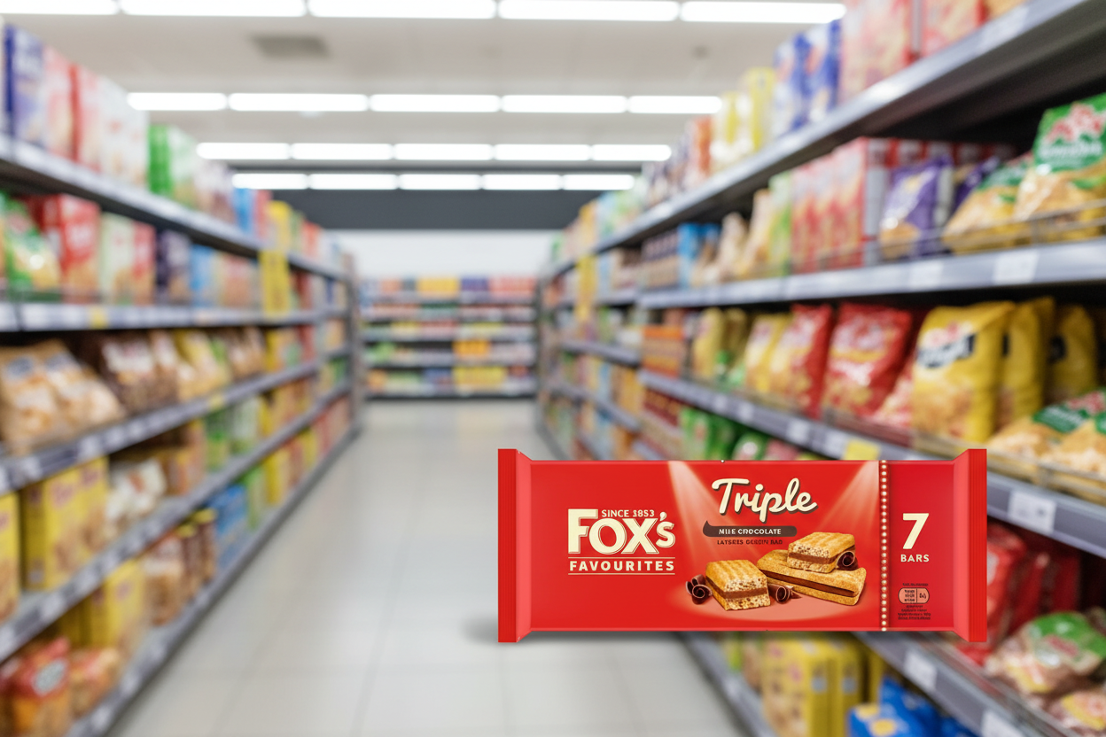 24 x Fox's Triple Layered Biscuit Bar 7Pk