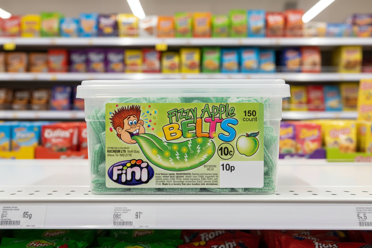 150 x Fini Fizzy Apple Belts 150 Count