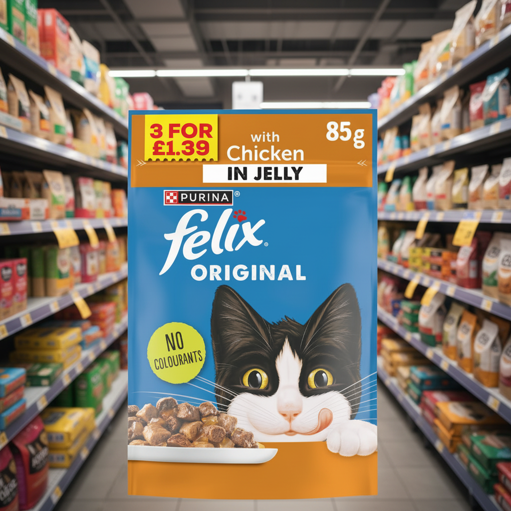 26 X Felix Original Pouch Chicken & Jelly 3 For - 85Gm