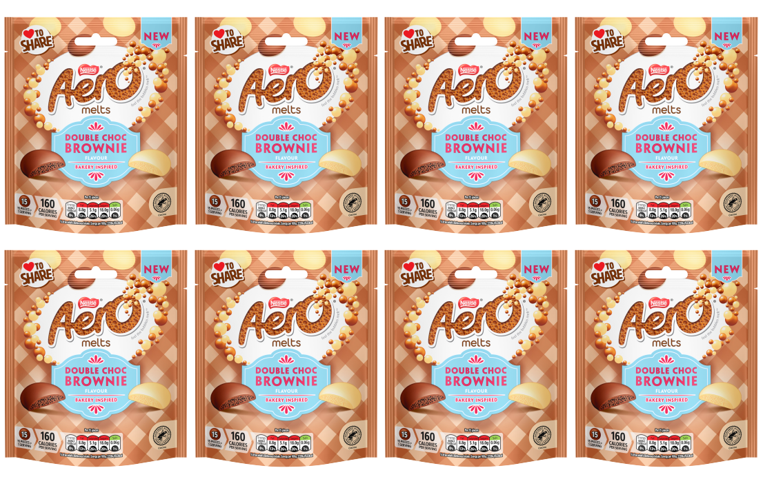 8 x Aero Melts Brownie Pouch - 86G