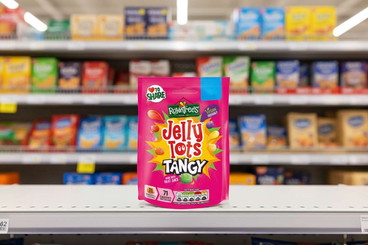 10 x Rowntrees Jelly Tots Tangy Pouch - 130GM