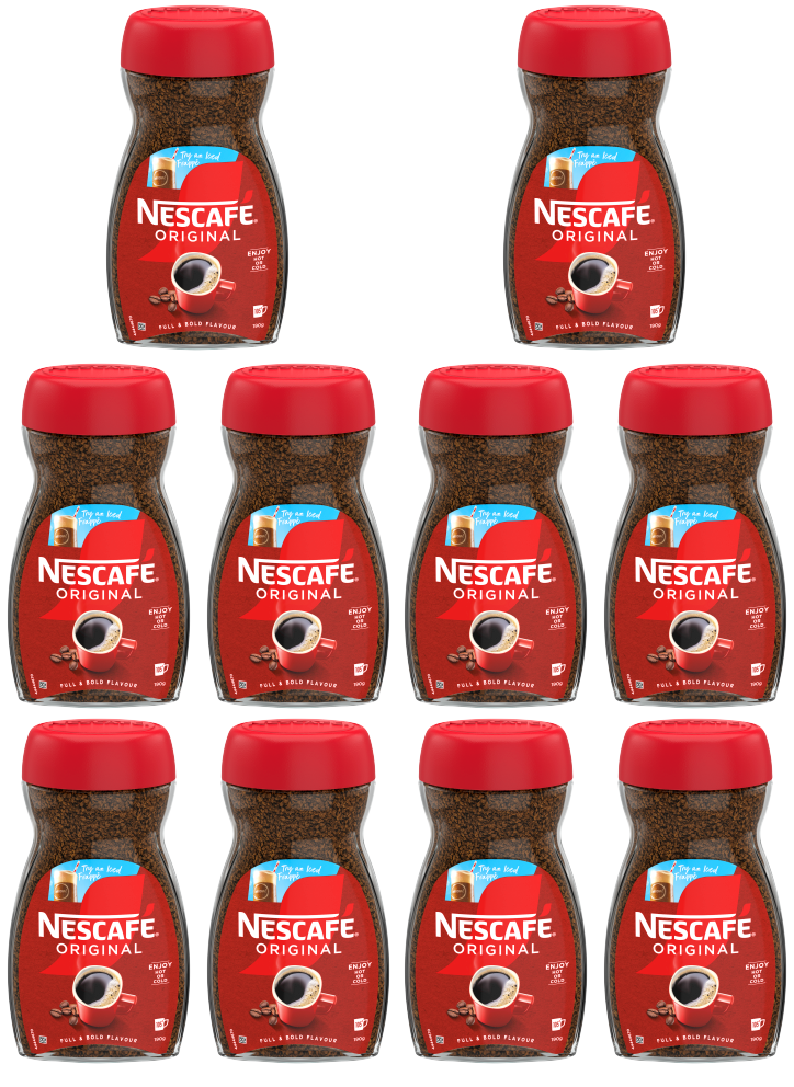 10 x Nescafe Classic Original 190g - 190G