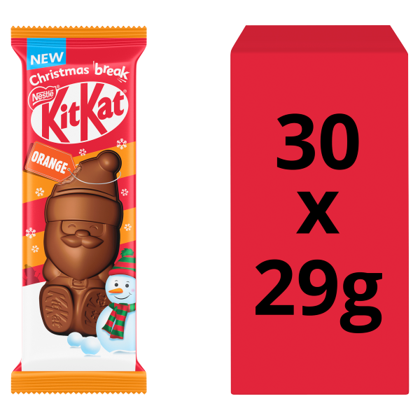 30 X Kit Kat Santa Orange - 29Gm
