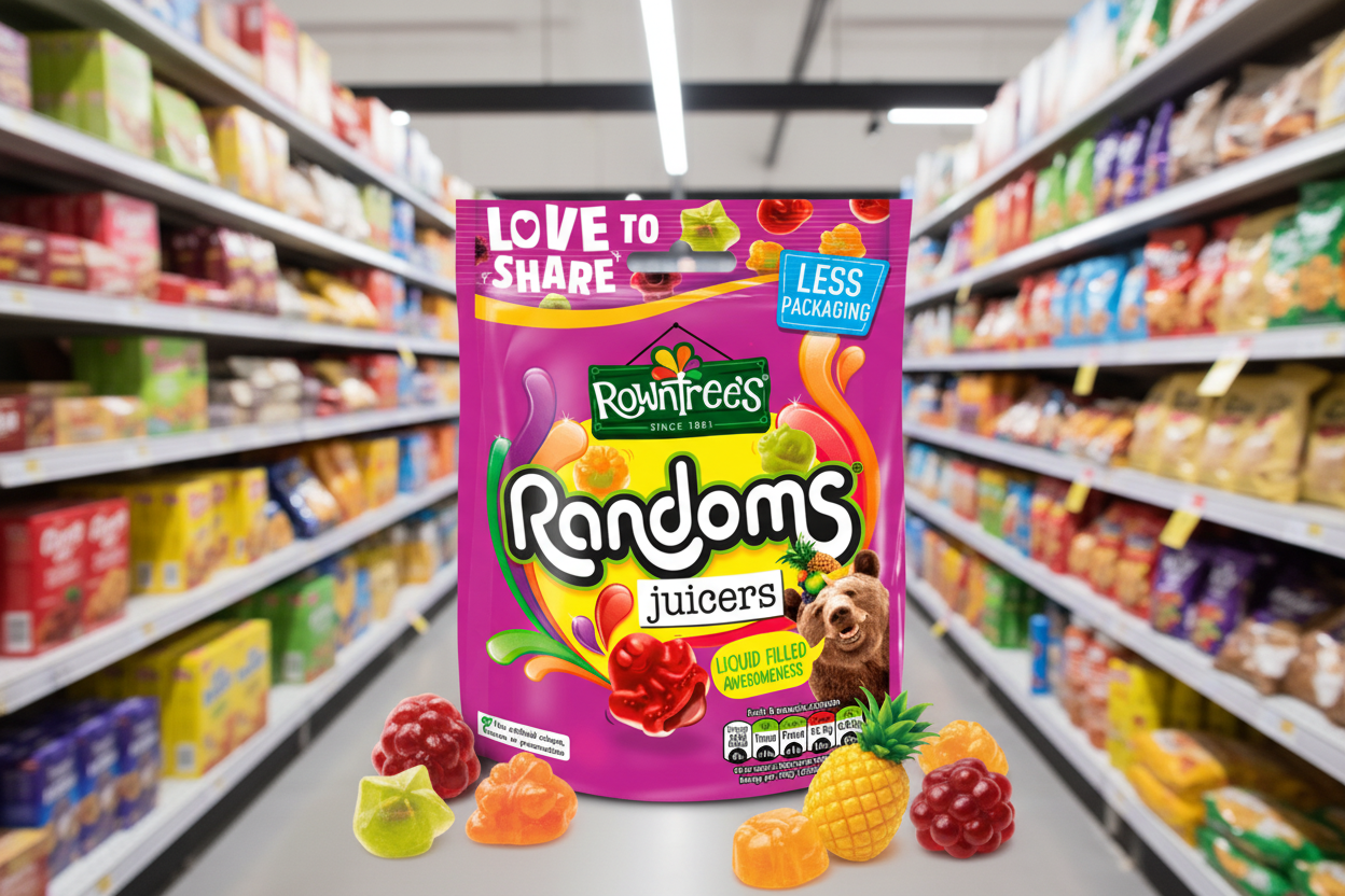 9 X Rowntrees Randoms Juicers Pouch 140GM