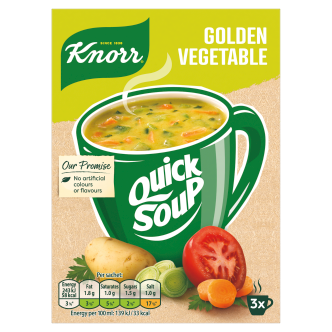 Knorr Quick Soup Gold Vegetable 3 Pk 190Ml