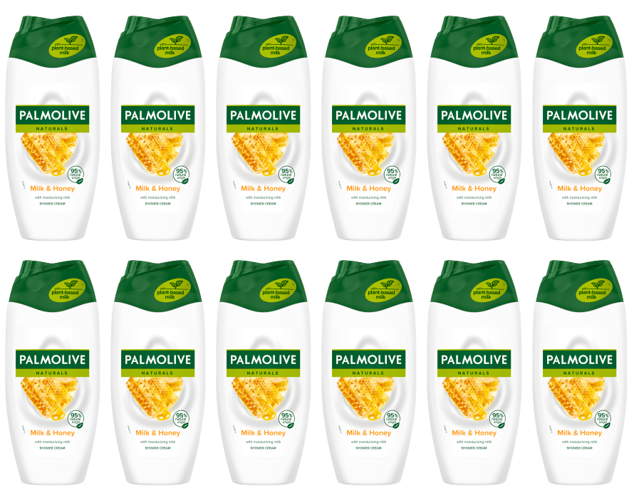 12 x Palmolive Shower Milk & Honey - 250Ml