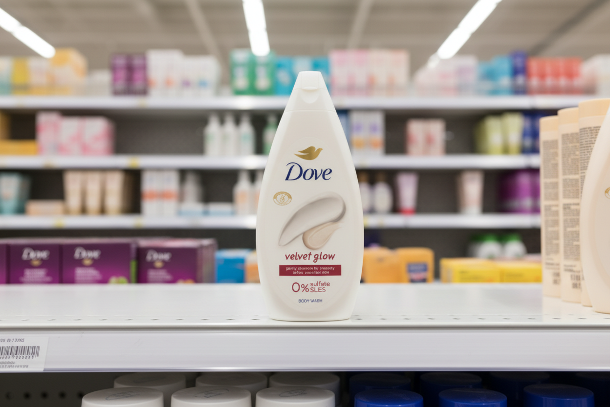 6 x Dove Body Wash Velvet Glow - 450ML