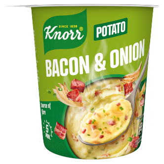 8 x Knorr Quick Lunch Mash Bacon & Onion New - 51G