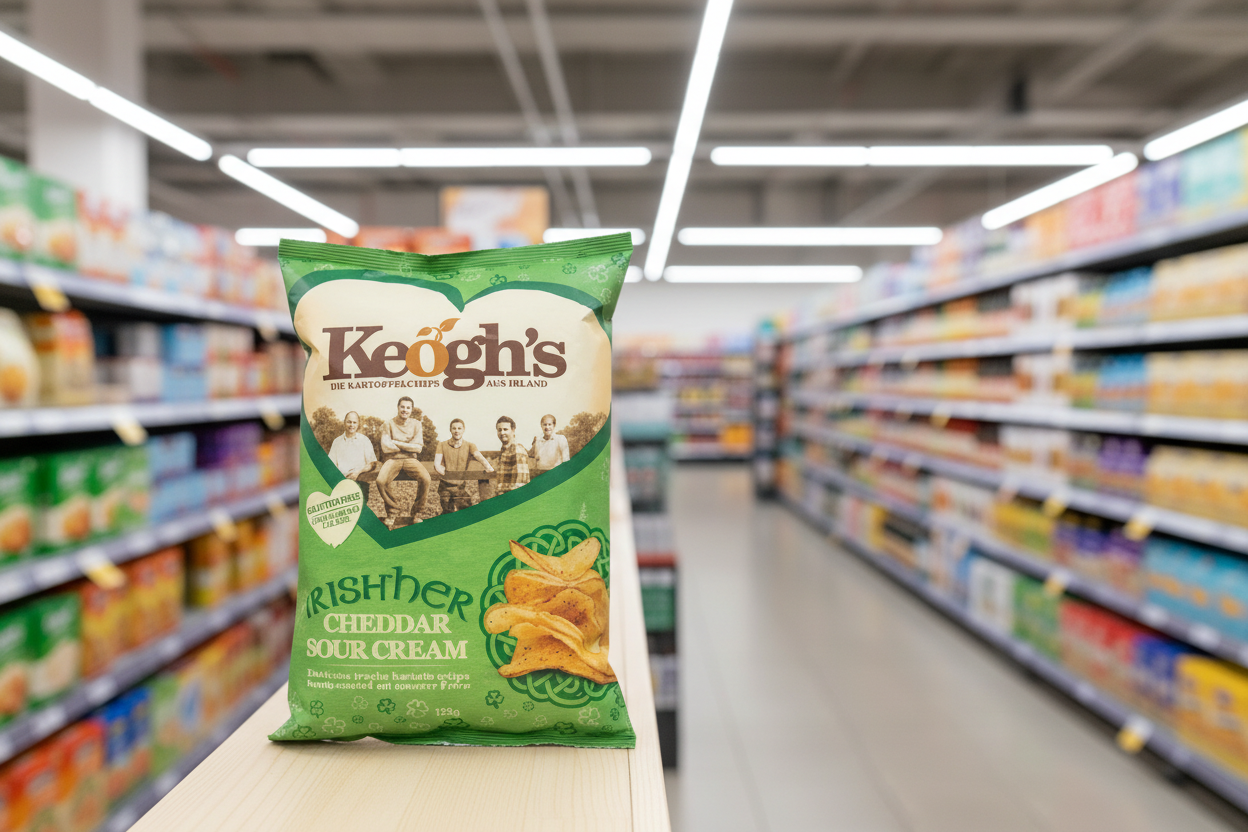 12 x Keogh's Shamrock And Sour Cream 125G