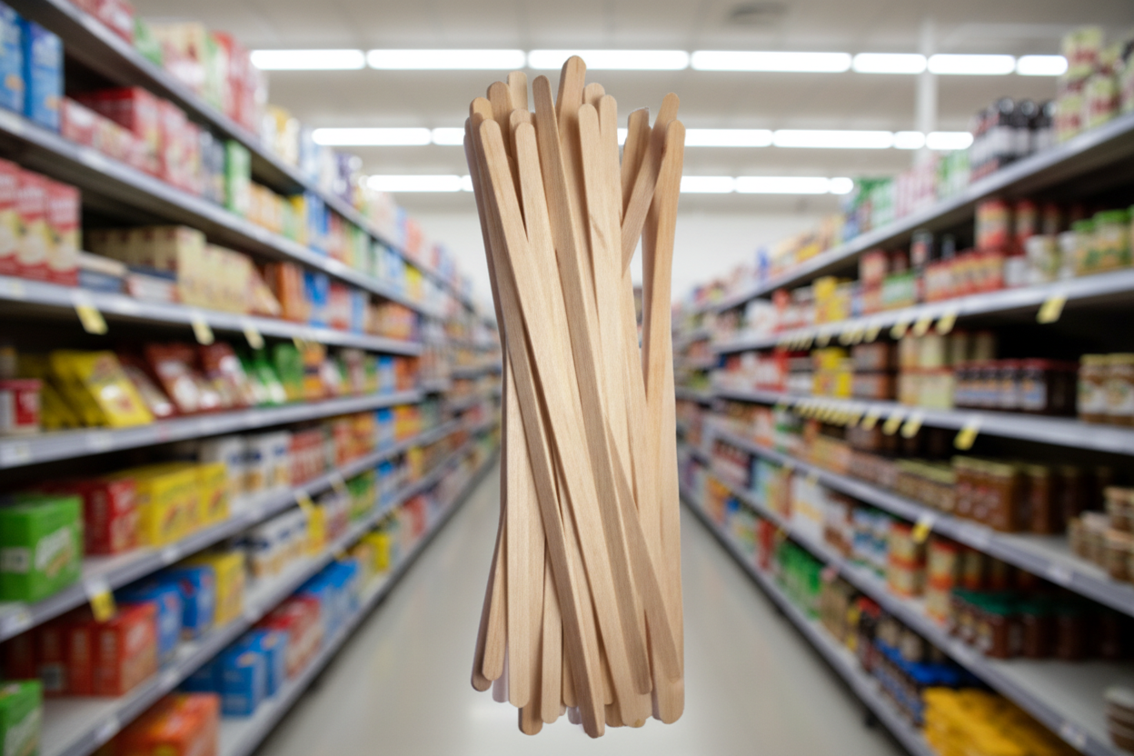 1000 X Cj Wooden Stirrers (Cuppa)