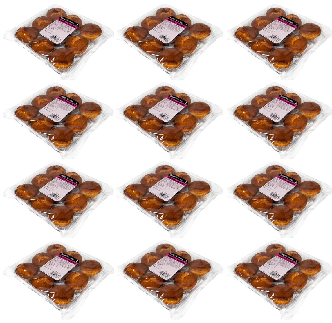 12 x Craigs Plain Maderia Buns 9