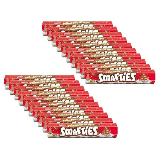 20 X Smarties Giant Tube Reindeer Drops - 120Gm