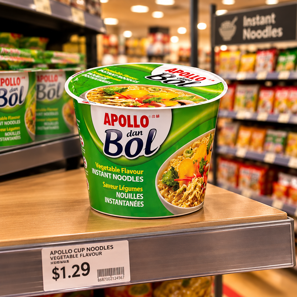 12 x Apollo Cup Noodles Vegetable - 85G