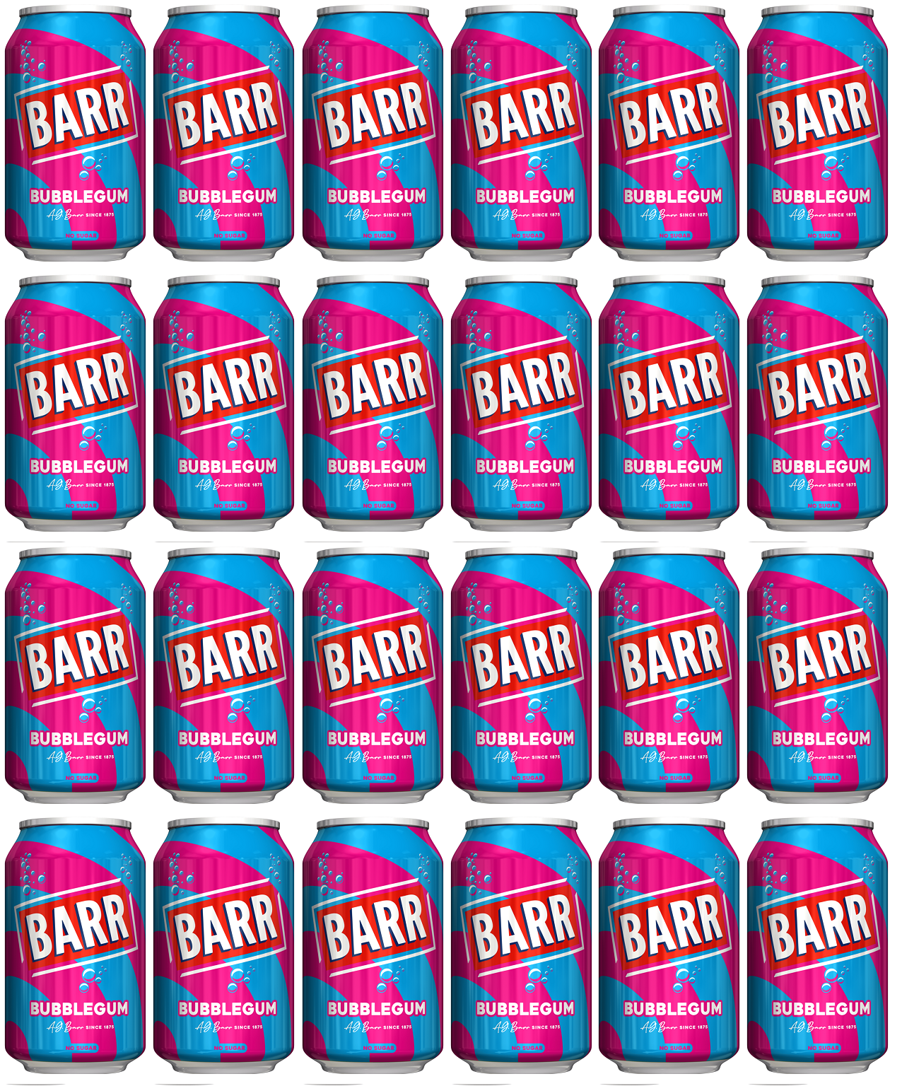 24 x Barr Bubblegum 330Ml
