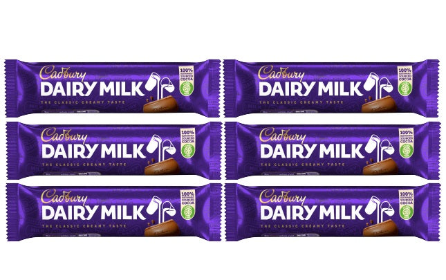 6 x Cadbury Dairy Milk 45Gm