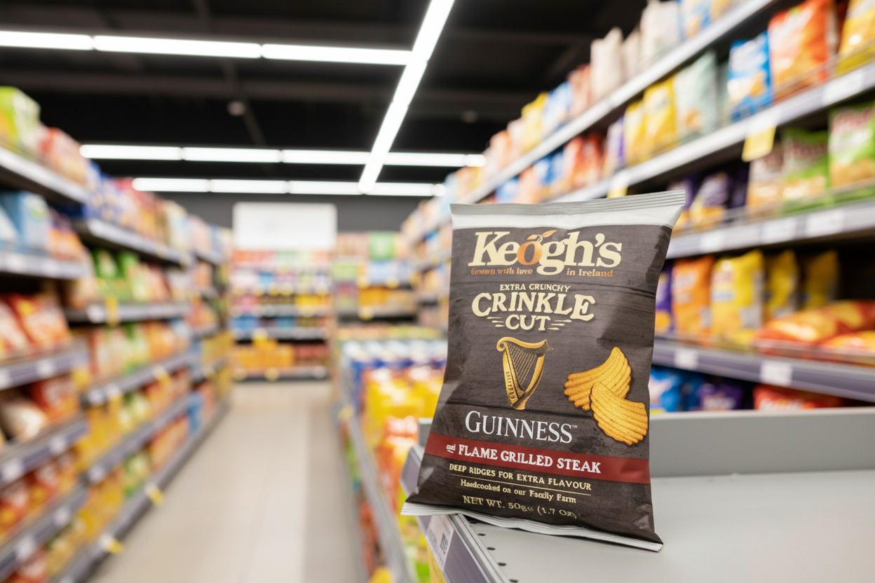 24 x Keogh's Crinkle Cut Guinness & Flame Grilled Steak 50G