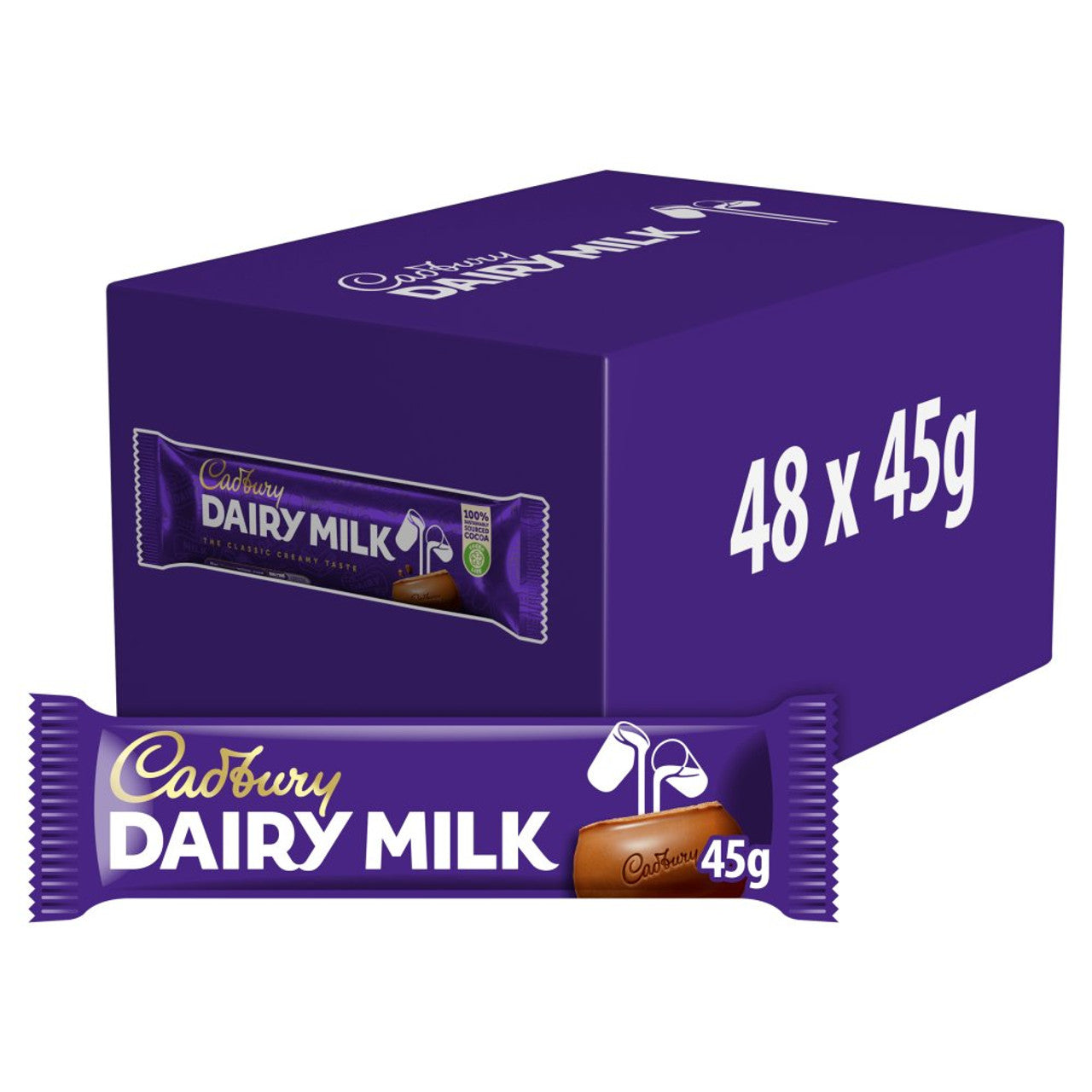 48 x Cadbury Dairy Milk - 45GM