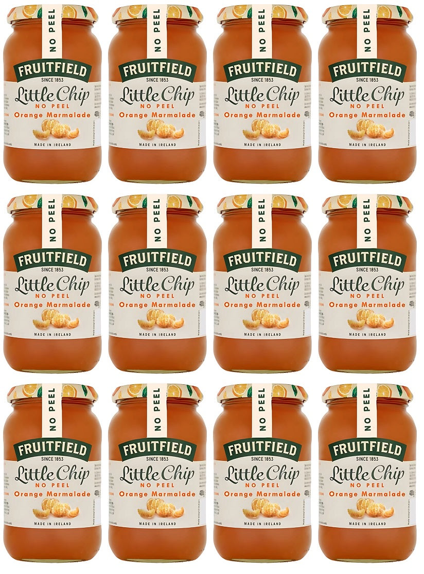 12 x Fruitfield Little Chip No Peel Orange Marmalade - 454GM