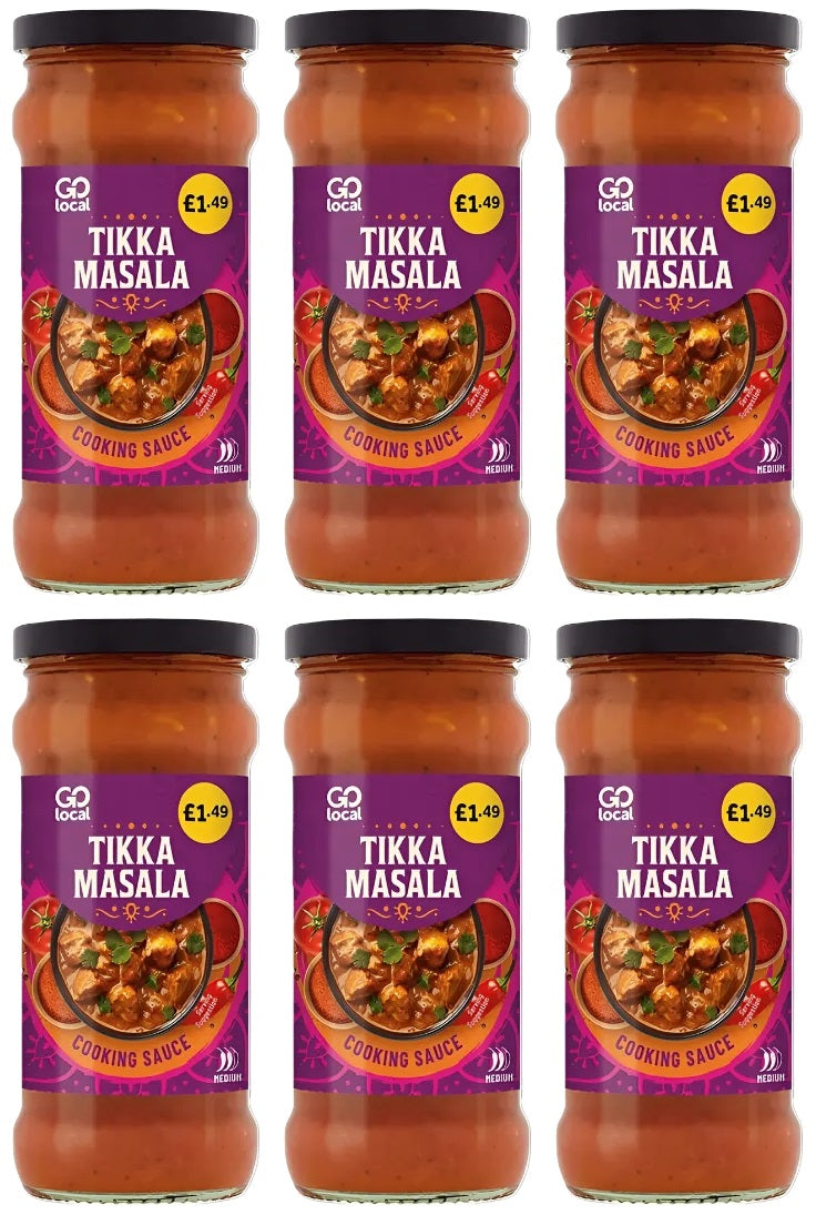 6 X Go Local Tikka Masala Curry Sauce - 350G
