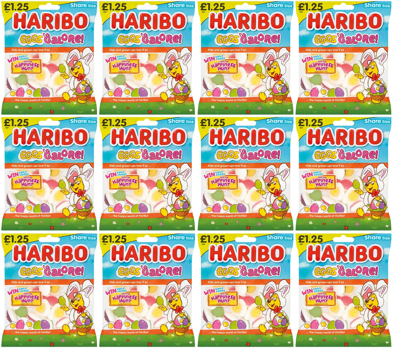 12 x Haribo Eggs Galore! - 140GM