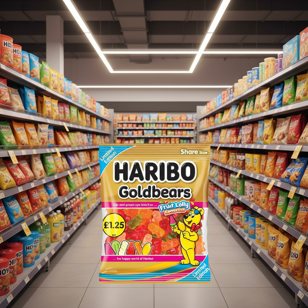 12 X Haribo Goldbears Fruit Lolly Favourites - 140Gm