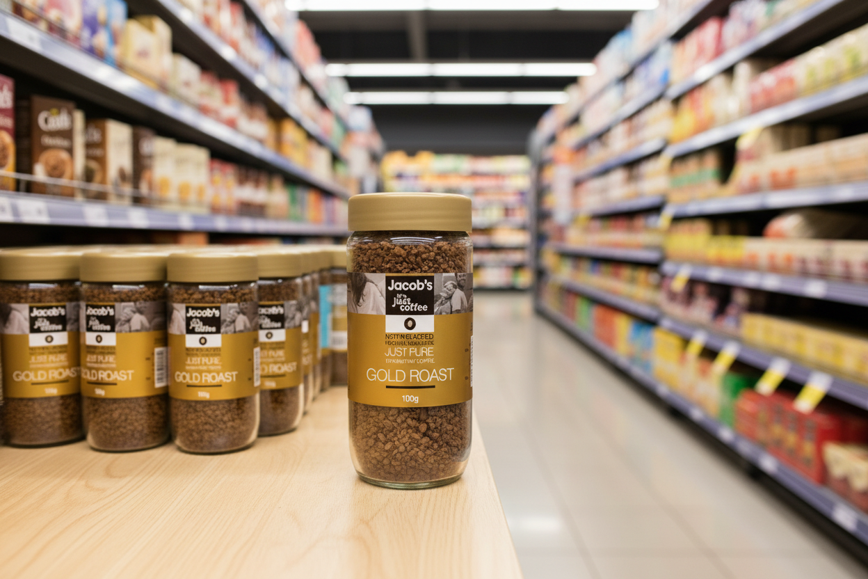 6 X Jacobs Gold Roast Coffee 100GM