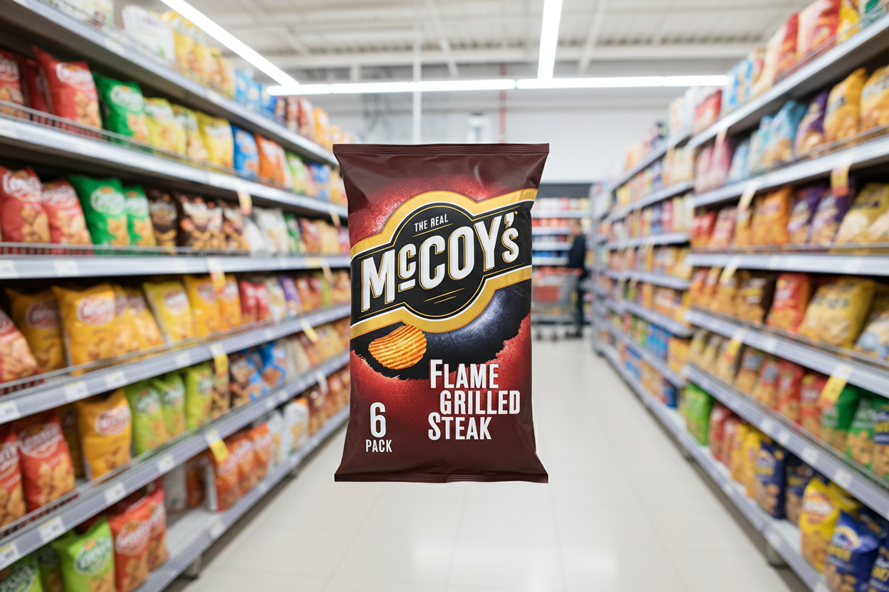 20 x Mccoys Flame Grilled Steak 6 Pack - 6X25GM