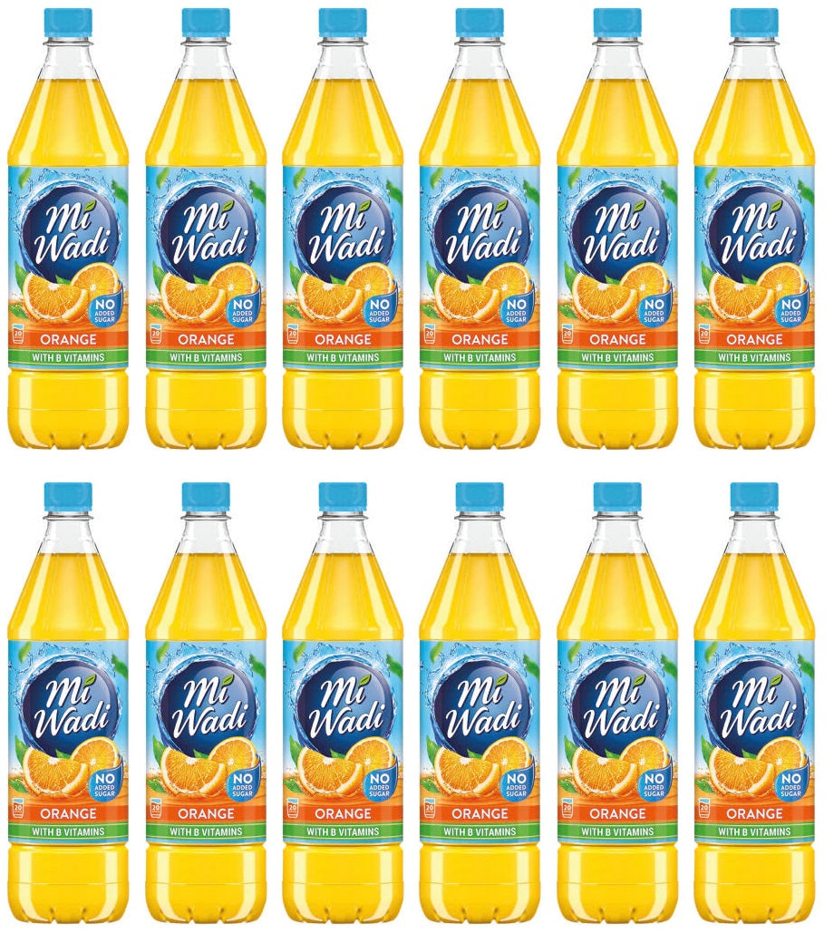 12 x Miwadi Orange 1L