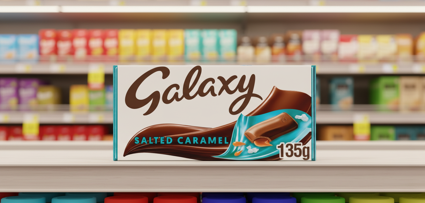 24 x Galaxy Salted Caramel Large Bar - 135GM