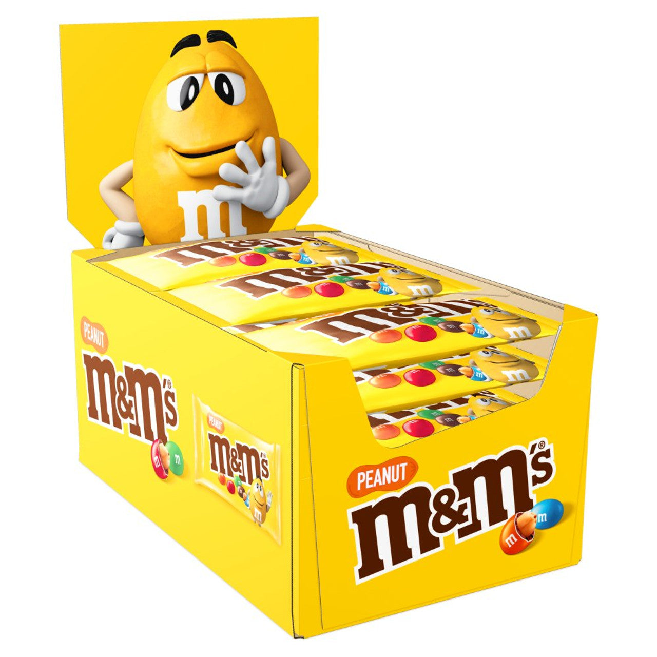 24 x M&M's Crunchy Peanut & Milk Chocolate Bar 45G