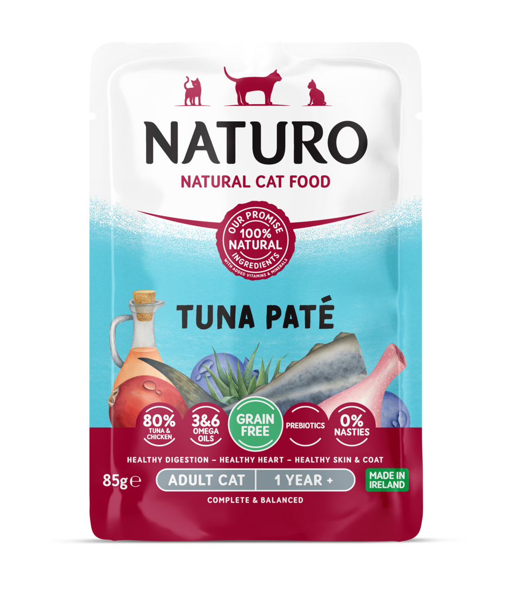 12 x Naturo Cat Pouch Tuna Pate - 85GM