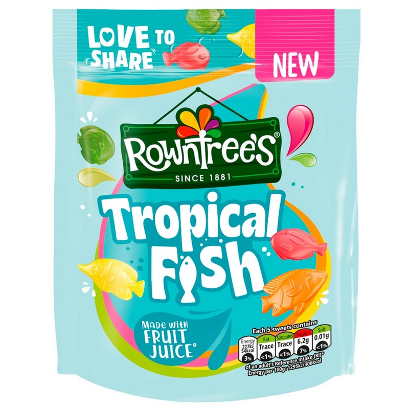 10 x Rowntree's Tropical Fish 115G