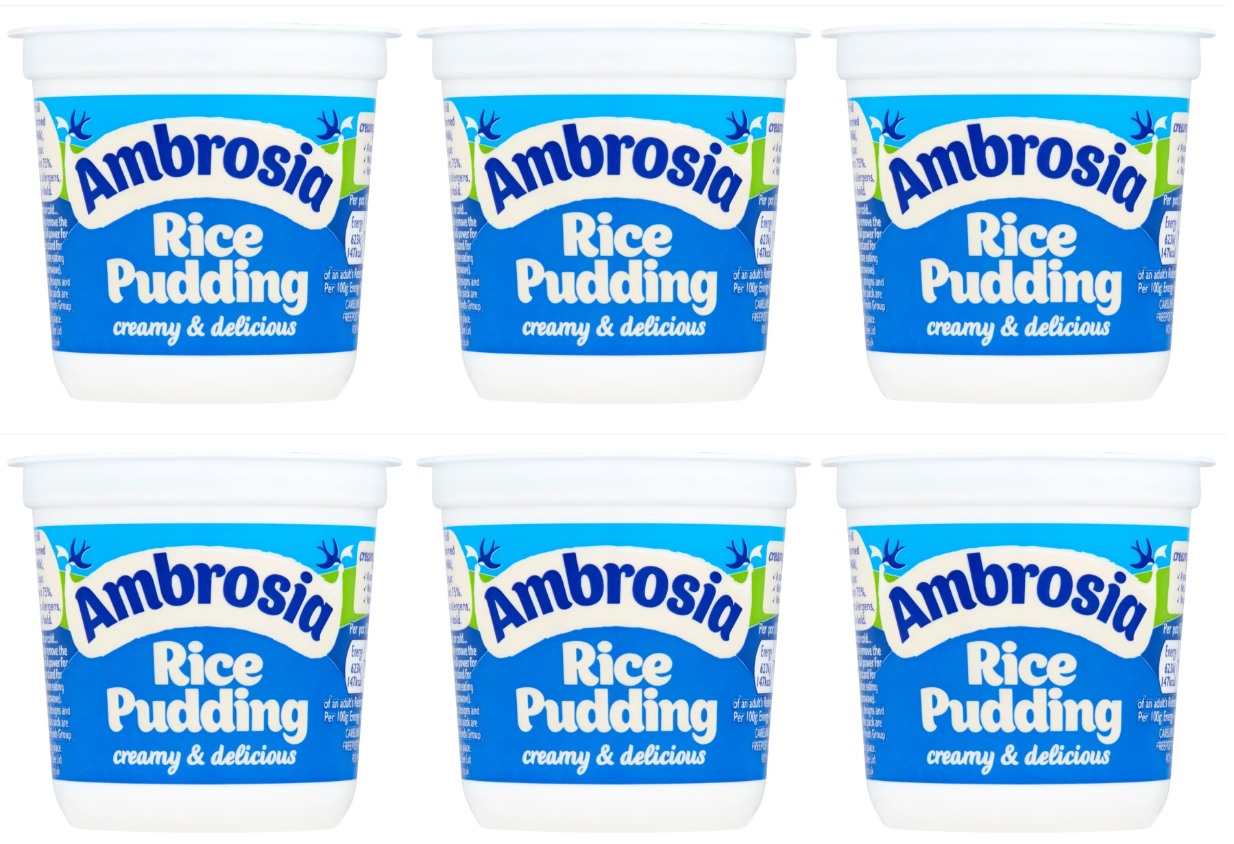 6 x Ambrosia Rice Pudding 150G