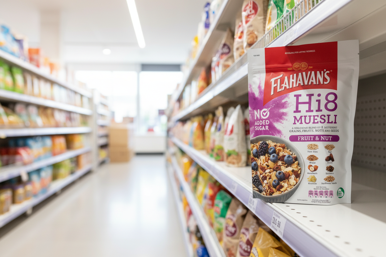 6 x Flahavan's Hi8 Muesli Fruit & Nut 450G