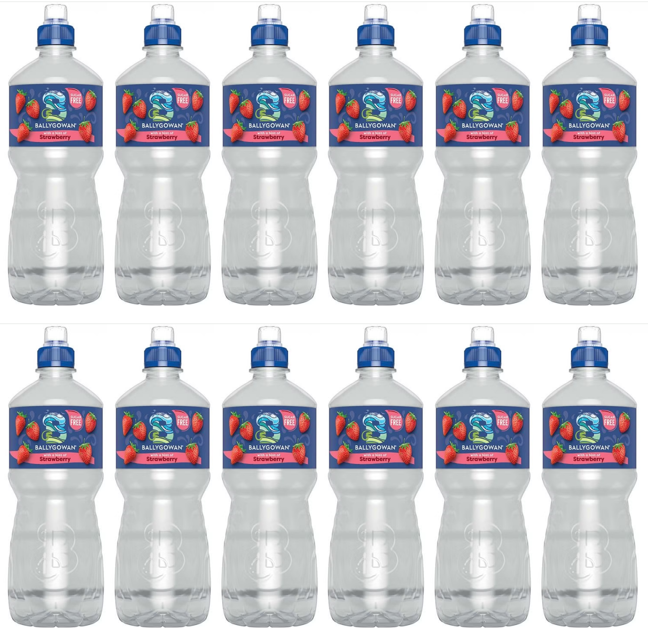 12 x Ballygowan Hint Of Fruit Strawberry 750Ml