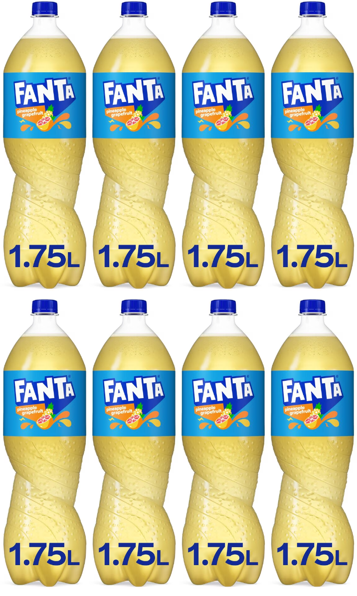 8 x Fanta Pineapple Grapefruit 1.75L