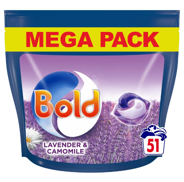 2 x Bold All In 1 Pods Lavender - 51 PACK