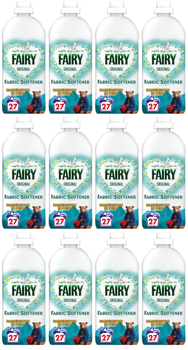 12 x Fairy Fabric Softener 27 Wash - 891ML