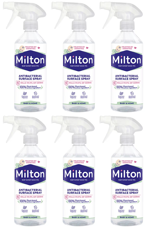 6 x Milton Antibacterial Surface Spray - 500ML