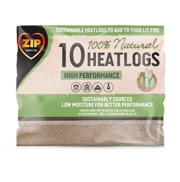 Zip 10 Heatlogs 10Pk
