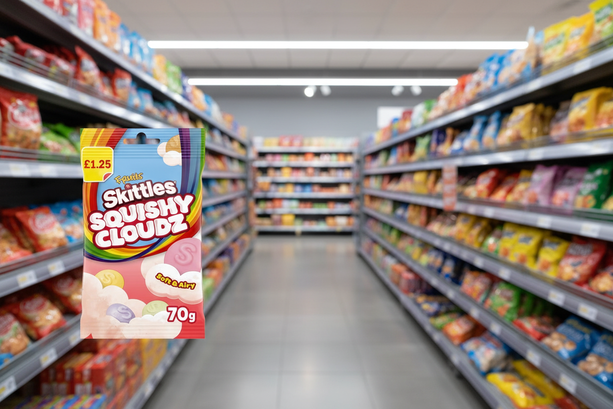 14 x Skittles Fruit Squishy Cloudz Treat Bag - 70GM