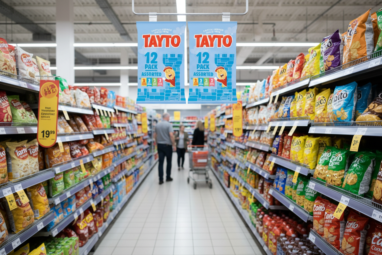 48 x Tayto Assorted Crisps (4x12 Packs) 25G