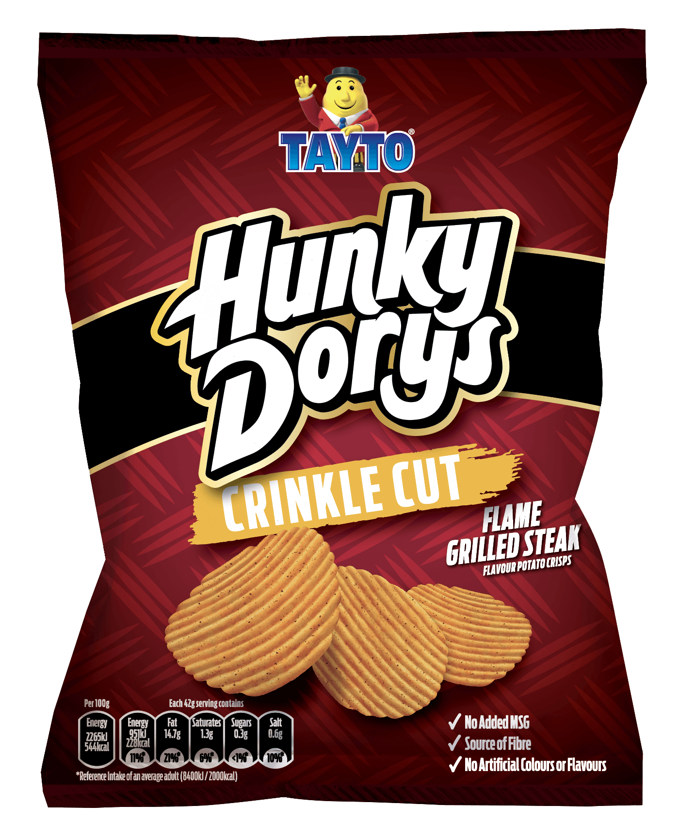 12 x Tayto Hunky Dory Flame Grilled Steak 130G