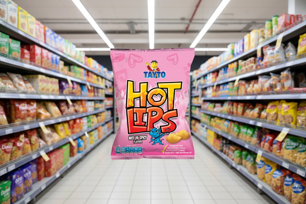 32 x Tayto Hot Lips Nice N Spicy Flavour 40G