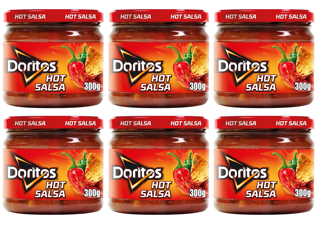 6 x Doritos Hot Salsa Sharing Dip 300G