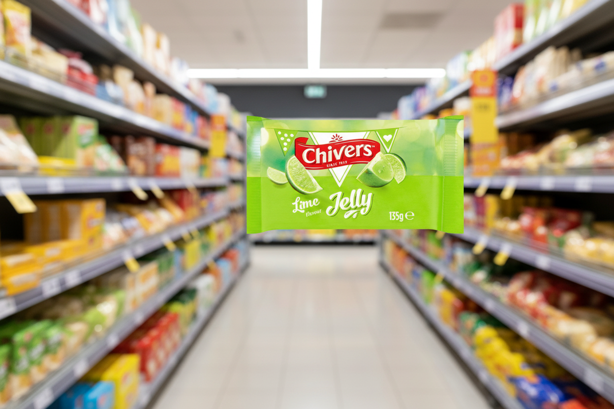 12 x Chivers Lime Flavour Jelly 135G