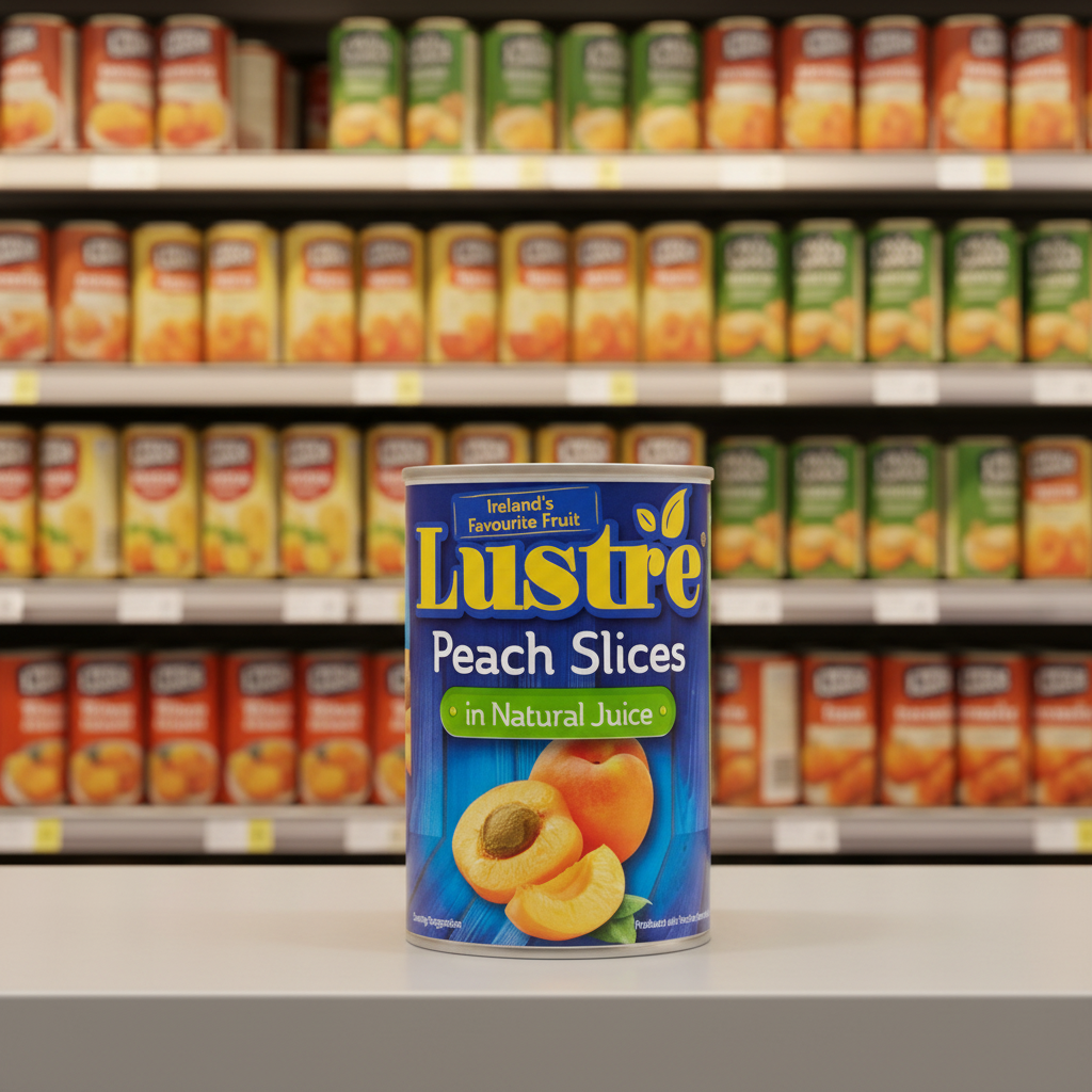 12 x Lustre Peach Slices In Natural Juice 410G