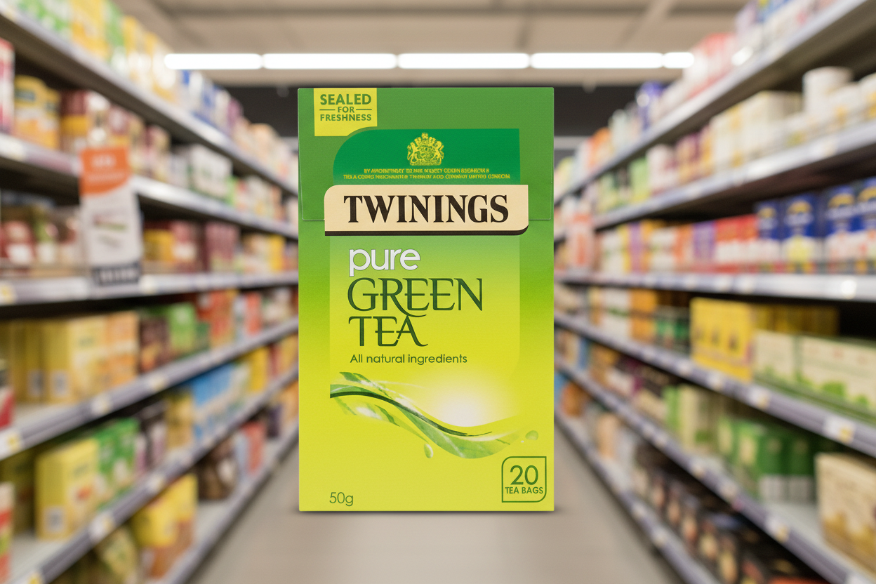 4 x Twinings Pure Green Tea 20 Tea Bags 50G