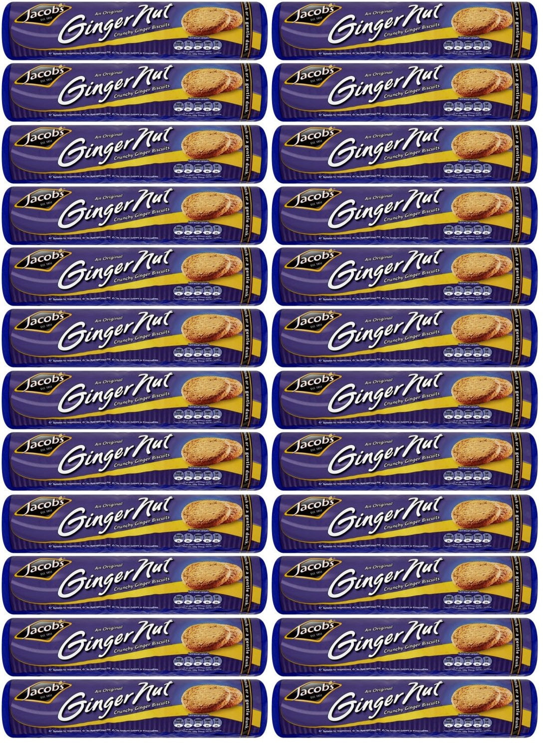 24 x Jacobs Gingernut 200G